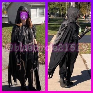 ⬇️ Dark Reaper Girls Halloween Costume
Size Extra Large 14-16 (listed as OS)
